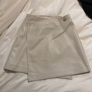 Aritzia Babaton Leather Wrap Skirt